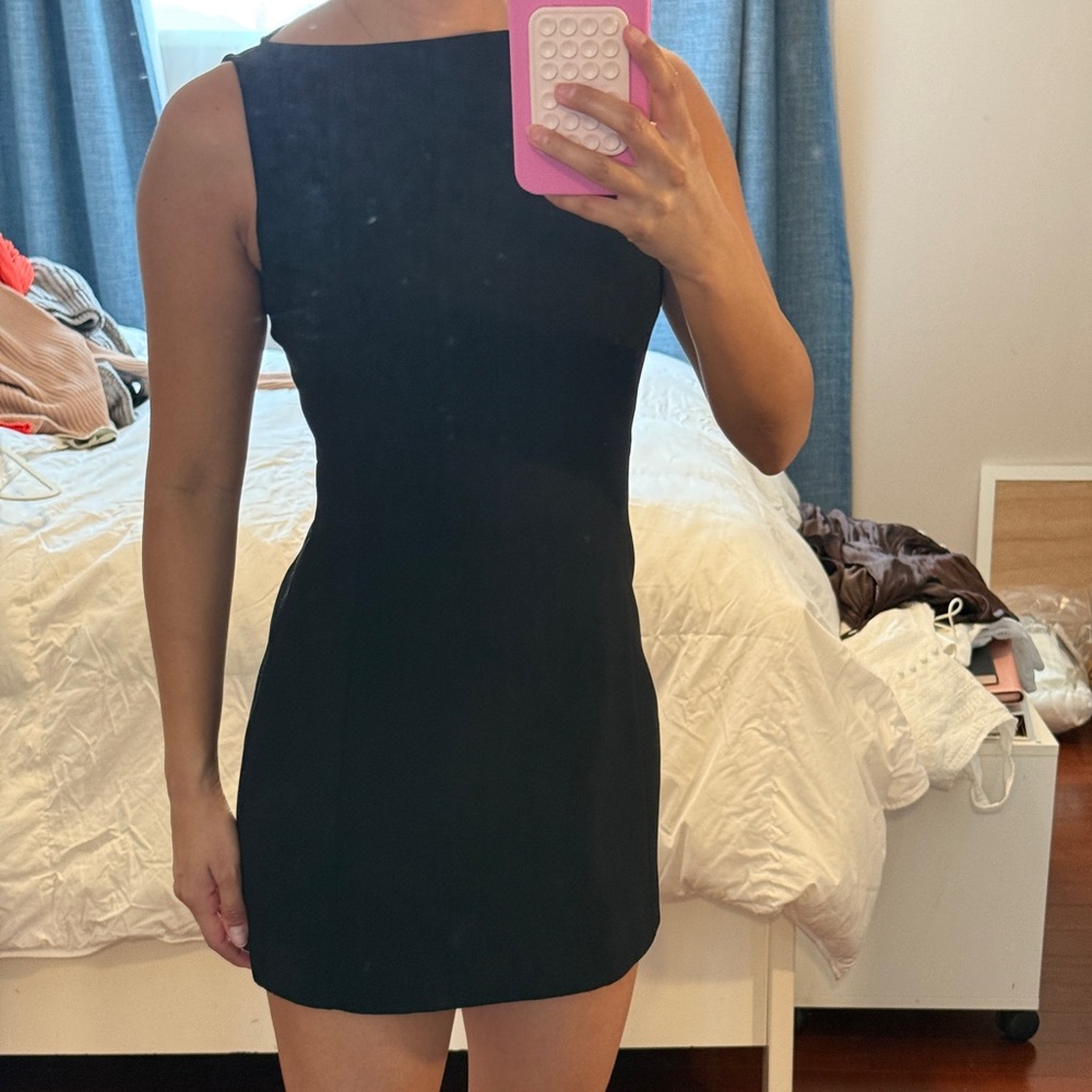 Zara Black Sleeveless Mini Dress